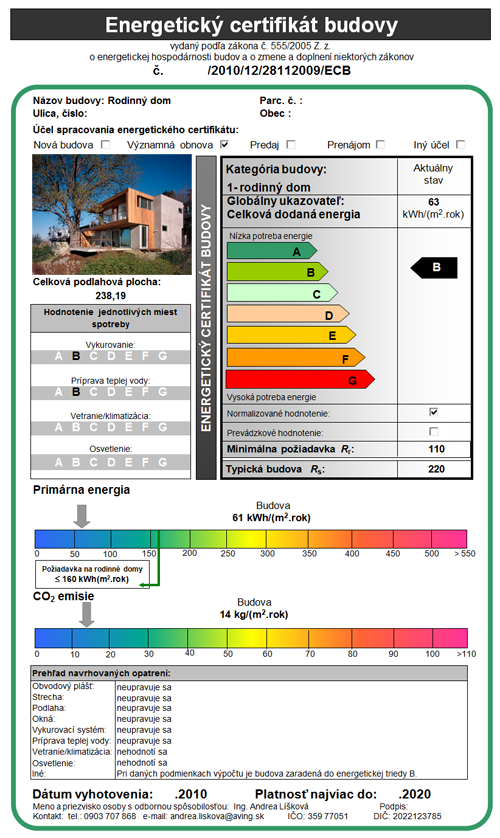 Energetický certifikát